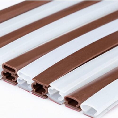 10 x 6-15mm 6M Silicone rubber sealing strips crash soundproof door thong strip security door/ window sealed slot type