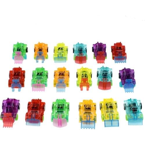 1Pc Mini Transparent Pull Colorful Back Engineer Car Vehicle Model Kids Toy