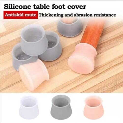 20pcs/Set Silicon Furniture Leg Protection Cover Table Feet Pad Floor Protector For Chair Floor Protection Anti-slip Table Leg