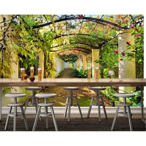 Beibehang Custom 3D Wallpaper Mural space grapevines Flower vine landscape background wall wallpaper for walls 3 d behang
