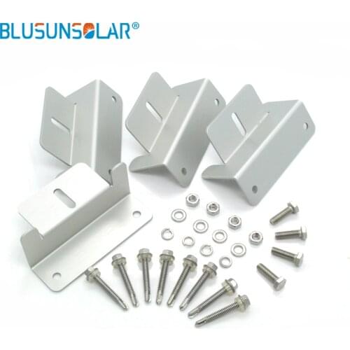 5sets / Lot Z-type 100% Aluminum Hot Selling Solar Panel Roof Mounting Bracket Solar Stand For Carvan Roof -ZJ0218 Solar