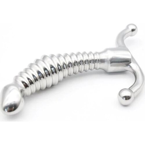 Solid 316L Stainless Steel Anal Butt Plug Heavy Anus Bead G-spot Wand Massage Fetish Chastity Adult Game Sex Toys For couples