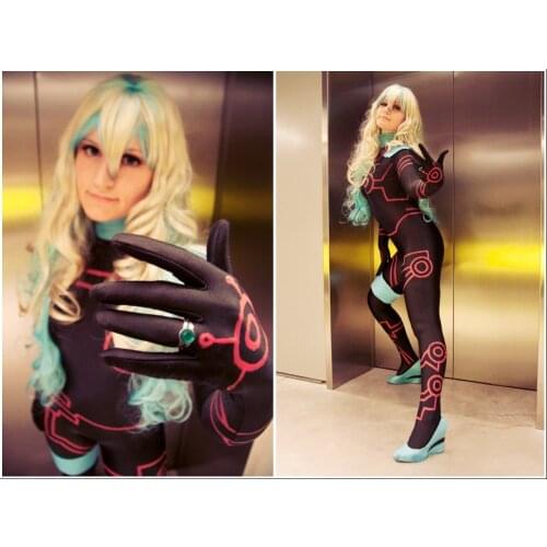 Free Shipping Wholesale Adult Anti-Spiral Nia Zentai Catsuit Female Costume Spandex Super Hero Cosplay Halloween Costume