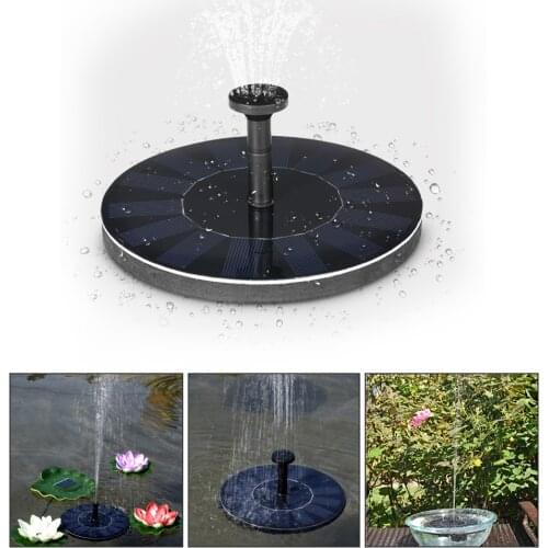 Dropshipping MINI Solar Powered Floating Bird Bath Water Panel Fountain Pump Garden Pond Pool Solar Powered Fountain
