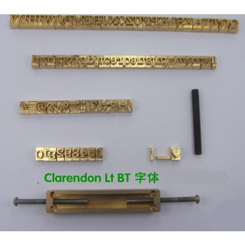 Flexible Brass Letters CNC Engraving Mold Number for Hot Foil Stamping Machine