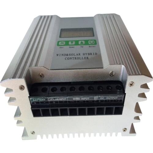 2000W Boost MPPT Wind Solar Hybrid Controller 24V Battery Regulator for 1000W Wind Turbine Generator & 1000W Solar Panels