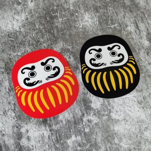 Classic Cartoon Anime Lucky Dharma Japanese-style Evil Spirits Car Styling and Decals Motorcycle Auto Tail Window Stickers