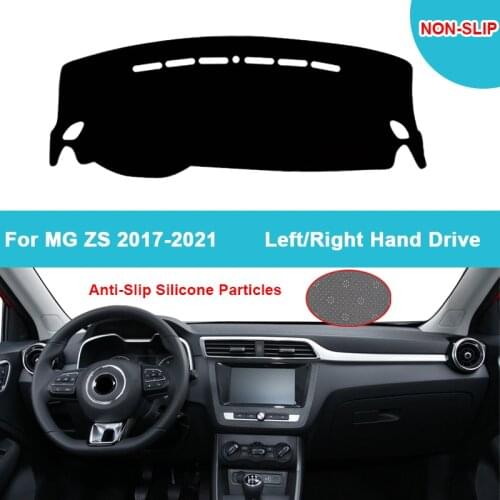 Flannel Suede Polyester Car Dashboard Cover Dash Mat For MG ZS 2017 2018 2019 2020 2021 Dashmat Carpet Cape Protector Anti Slip