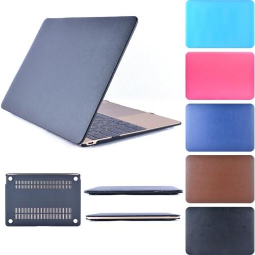 Laptop Leather Finished Cover for MacBook 11.6'' Air A1370 A1465 13.3'' Retina A1425 A1502 Pro A1278 Waterproof MacBook Case