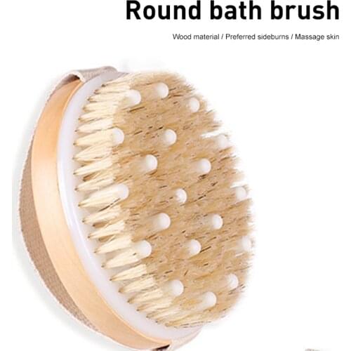 Round Shampoo Brush Hemu Soft Beads Hard Hair Bathing Brush Massager Clean Keratin Bathroom Accessories