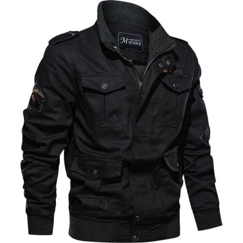 Autumn Winter Tactical Military Jacket Men Windproof Multiple Pockets Coat Air Force Casual Cargo Jacket High Quality Clothing