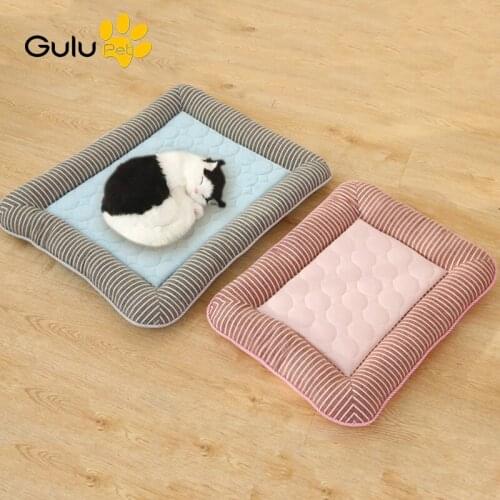 Pet Favorites Summer Breathable Dog Cooling Sofa Mat Ice Silk Cat Puppy Sleeping Mat Breathable Pad Moisture-proof Pet Bed