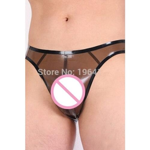 Manqiu Men's Transparent Briefs