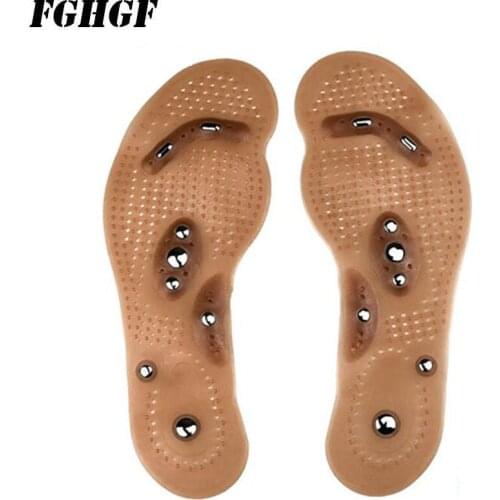 Massage insoles Silicone anti-skid protruding tooth insole magnet promotes foot blood circulation For old men and women alike