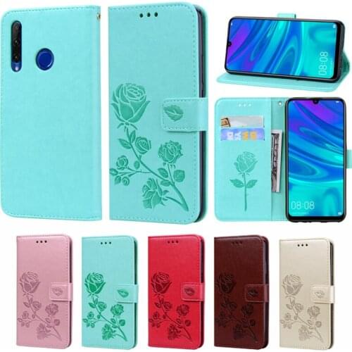 Fashion Rose Flower Leather Flip Case For Huawei Honor 10i Funds Mobile Phone Cover For Huawei Honor 20 Lite Global Capa
