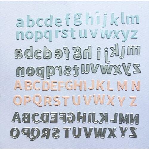MT Craft Metal Cutting Dies Uppercase lowercase letters DIY Scrapbooking Paper Cards Stencil Embossing Decorative Craft Handmade