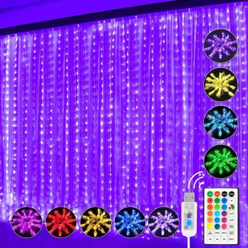 MtReal LED Garland Curtains
