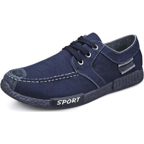 New washed cloth shoes mens spring and autumn fashion casual breathable wearable lightweight non-slip sweat shoes men