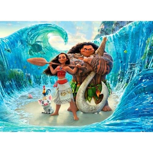 5D DIY Diamond Painting Disney Moana Full Square/round Diamond Embroidery Cross Stitch Kits Diamond Mosaic Home Decor