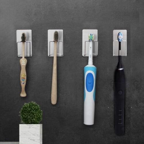 Quality Stainless Steel Toothpaste Toothbrush Holder Perforated Free Dental Storage Rack Bathroom Storage Rack Accessories