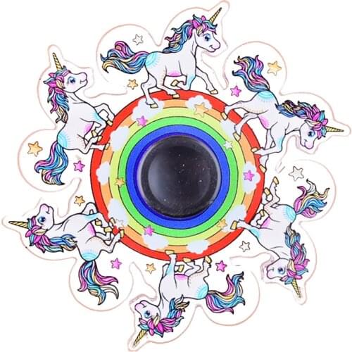 New Children Fidget Spinner Toys Cartoons Antistress Hand Spinner Gyro Toy for Adults Autism Dynamic Spinning Top Toy Gifts