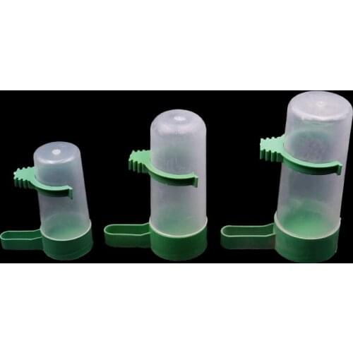 Bird drinker bottle Parrot Pet Cage Water Drinker Food Feeder Waterer Clip for Aviary Budgie Plastic Drinking Supplies