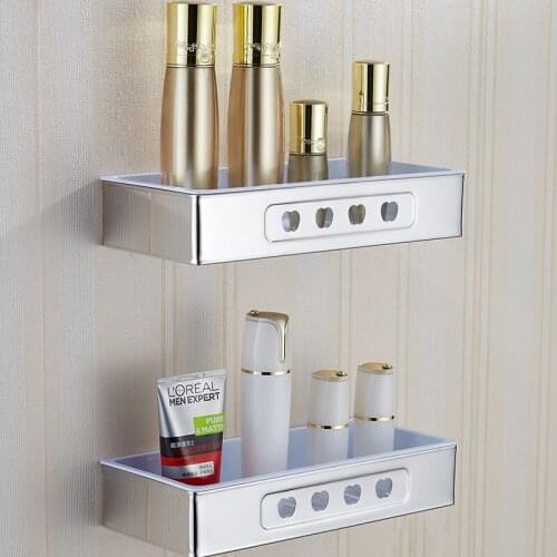 Bathroom Corner Shelf shower Shelves Storage Rack Wall Mounted Decorative Corner Basket with plastic plate nail or nail free