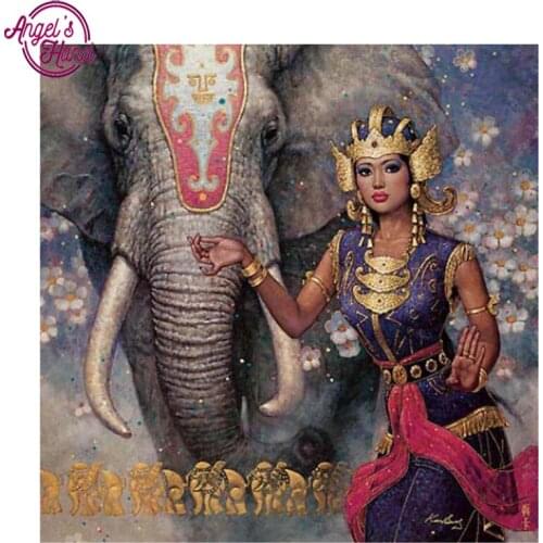 Full,Diamond Embroidery Beauty elephant ,5D,Diamond Painting,Cross Stitch,3D,Diamond Mosaic,Needlework,Crafts,Christmas,Gift