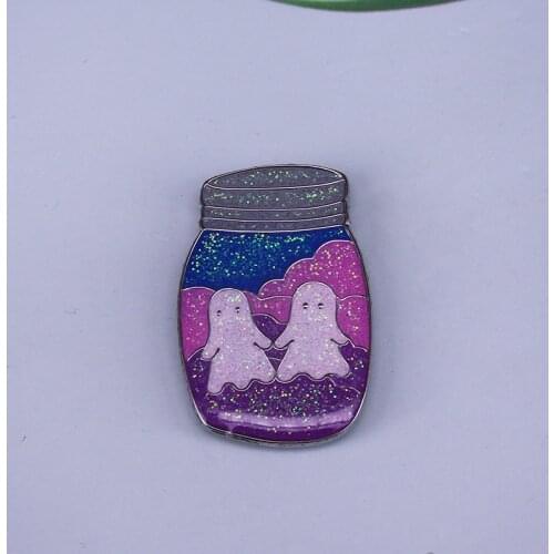 Ghosts in A Bottle Brooch