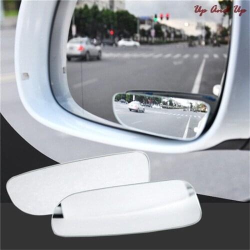 Car Mirror Adjustable 360 Degree Wide Angle Convex Blind Spot Mirror Parking Auto Motorcycle Rear View Mirror Accessories 1 Pair