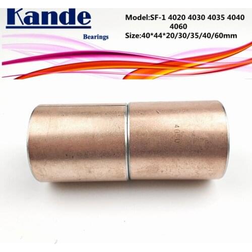 SF-1 4020 4030 4035 4040 4060 Self Lubricating Sleeve 40x44x20 40x44x30 40x44x35 40x44x40 40x44x60mm SF1 Kande Bearings