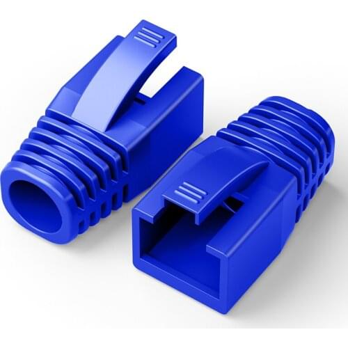 SAMZHE Multi-color RJ45 Crystal Head Connector Jacket sheath Ethernet Cable Protective Case Network plug Socket boot cap SLEEVE