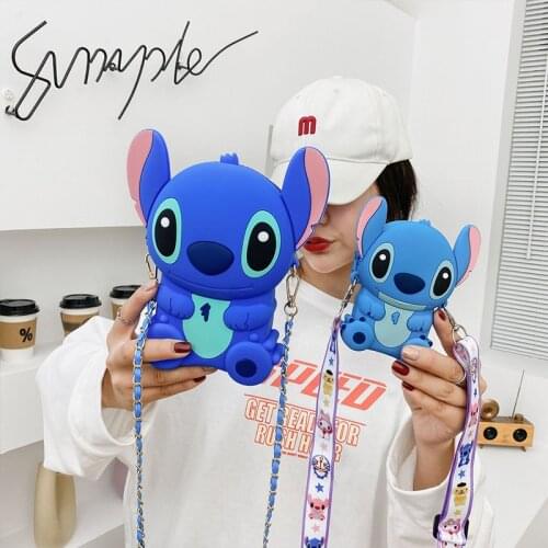 Disney Cartoon Stitch Cute Shoulder Bags Women Handbags outdoors mobile phone Small change Lipstick Mini Bag Fashion Kid Gifts