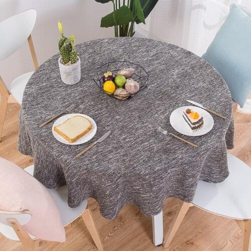 Nordic style wedding party tablecloth tablecloth round cotton linen tablecloth coffee tablecloth home kitchen decoration