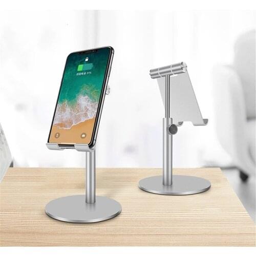 Phone Tablet Holder Stand for iPhone 11 Xiaomi mi 9 Metal Phone Holder Foldable Mobile Phone Stand Desk For Mobile Phone Tablet