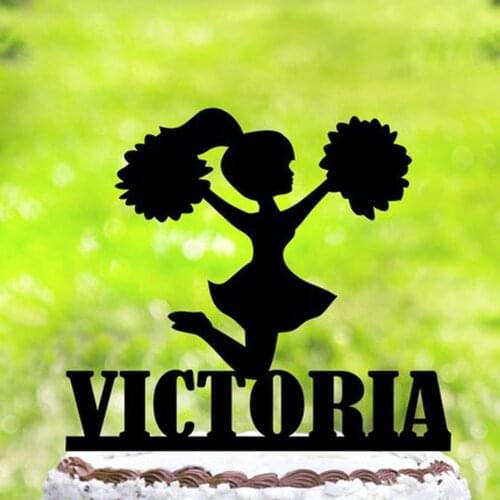 Cheerleading Birthday Cake Topper,Girl Birthday,Cheer Party Decor,Cheerleader Birthday Party Cake Topper,Cheerleader Cake Topper