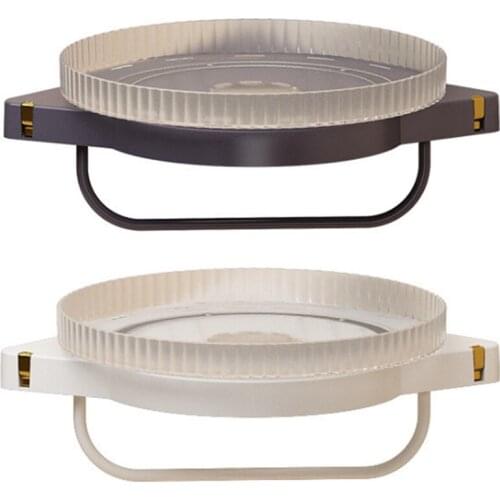 Rotating Seasoning Rack Kitchen And Bathroom Multifunctional Seasoning And Toiletries Storage Rack Round Storage Tray