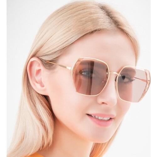 Woman Polarized Sunglasses Summer Fashion Square Large Frame Oversized Travel Party Driving Eyewear Female Sun glasses