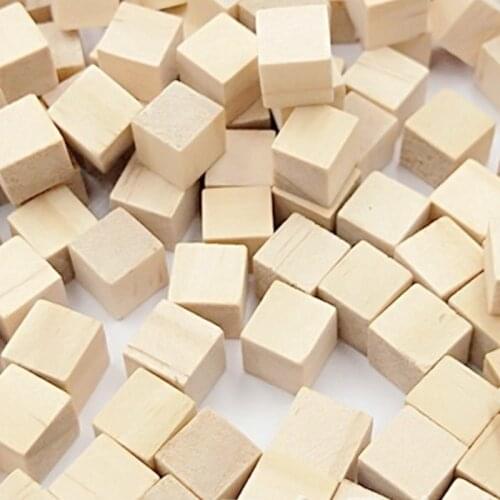 100Pcs/set 10mm Wood Square Corner Dice Chess Piece Right Angle For Token Puzzle Board Game