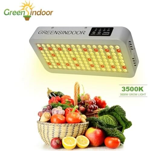 3000W 3500K Indoor Led Grow Light Timer Phyto Lamp For Plants Full Spectrum Daisy Chain Led Phytolamp Rope Ratchet Grow Tent Box