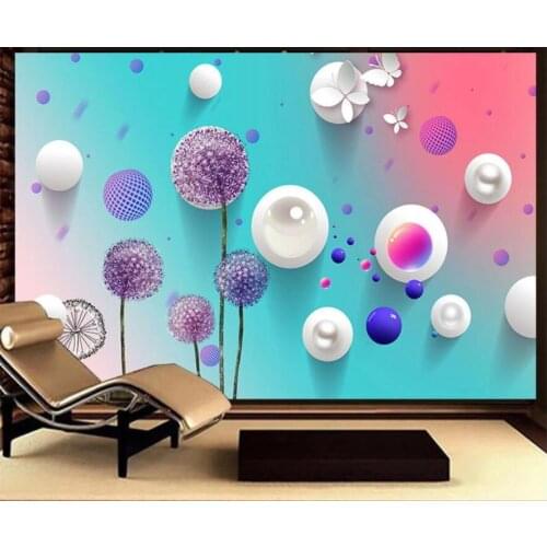 Custom photo 3d wallpaper Phantom dandelion colorful background living room home decor 3d wall murals wallpaper for walls 3 d