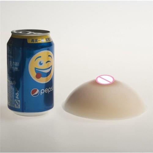 500g/pair Classic Round Drag Queen Shemale Breast Forms Silicone Fake Breast Enhancer Artificial Boobs White/Beige/Brown