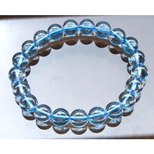 Free Shipping Natural Topaz Round 11mm,9mm Beads Bracelet Women Jewelry Accessories Weddings Parties Birthday Gift