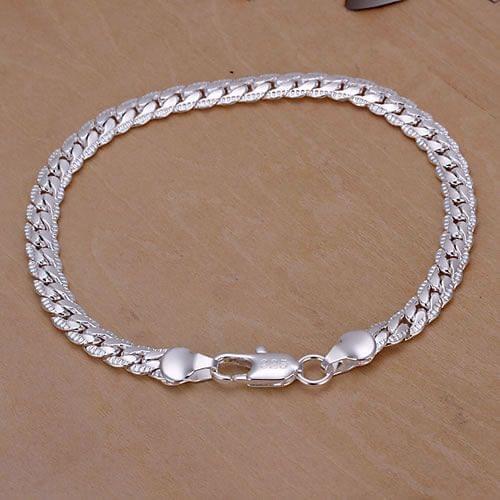 Free shipping silver plated jewelry bracelet fine fashion bead bracelet top quality wholesale and retail SMTH199