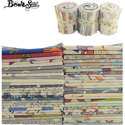 Booksew 100% Cotton Fabric Meter 100x100cm/pcs Telas Tissu Cartoon Animal Flower Series Fabric Cloth Quilts Patchwork Baby Kids