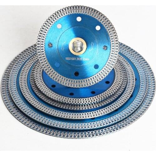 Dia 4"-8" Super Thin Diamond Tile Blade Cutting Disc X Mesh Turbo rim segment Saw Blades for Cutting Porcelain Tile Stone