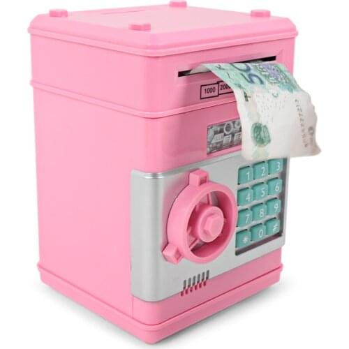 Electronic Piggy Bank Saving Bank ATM Safe Money Box Electronic For Children Digital Coins Cash Saving Safe Deposit ATM Machine