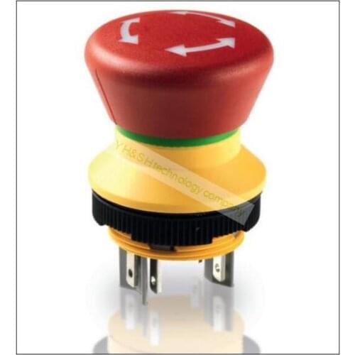 [VK] RAFI button switch LUMOTAST 22 emergency stop RAFI switch button 1.15.105.011/0000 2NC with LED