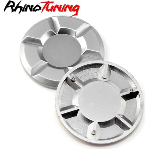 1pc 54mm Fit For Universal Hub Caps Logo Styling Car Accessories Zinc Alloy Chrome Silver Premium