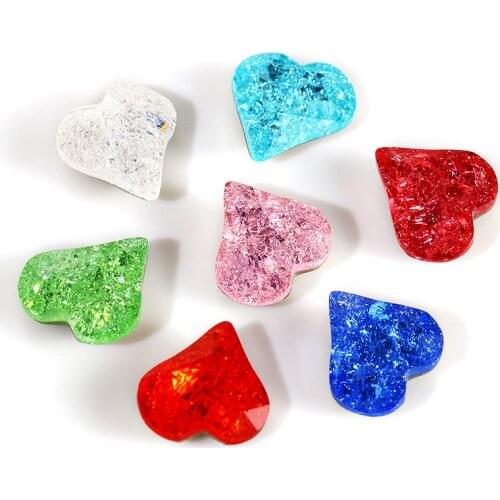 Red Heart Color Glitter Crystal K9 Rhinestones Jewelry Craft Pointback for Craft Glue on Clothing Garment Dress Beads Decoration